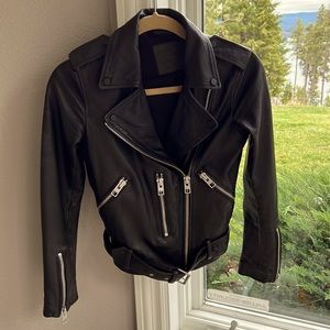 All Saints Biker Jacket - Lambskin leather
